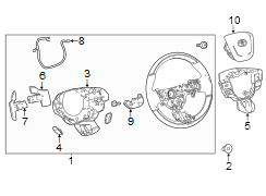 Image of Cover hole Cover. Cover, Steering WHEE. (Rear). Included with: Steering. image for your 2020 TOYOTA LAND CRUISER