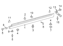 Image of Rocker Panel Guard image for your 2007 Toyota Sienna   