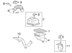 Diagram ENGINE / TRANSAXLE. AIR INTAKE. for your 2003 TOYOTA CAMRY