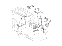 Diagram EMISSION SYSTEM. EMISSION COMPONENTS. for your 2015 TOYOTA PRIUS