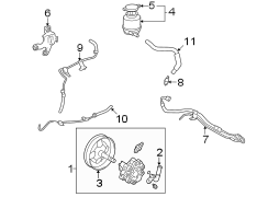 Diagram STEERING GEAR & LINKAGE. PUMP & HOSES. for your TOYOTA CAMRY
