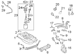 Diagram FUEL SYSTEM COMPONENTS. for your 2016 TOYOTA LAND CRUISER