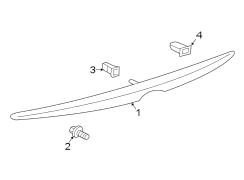 TRUNK LID. SPOILER. Diagram