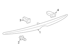 TRUNK LID. SPOILER. Diagram