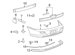 Diagram REAR BUMPER. BUMPER & COMPONENTS. for your 2014 TOYOTA PRIUS Four Hatchback