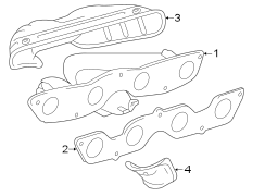 Diagram Exhaust system. Manifold. for your 2018 TOYOTA