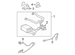 Diagram EMISSION SYSTEM. EMISSION COMPONENTS. for your 2016 TOYOTA Prius V