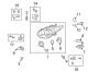 FRONT LAMPS. HEADLAMP COMPONENTS. Diagram