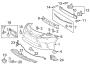 Diagram FRONT BUMPER & GRILLE. BUMPER & COMPONENTS. for your 2010 TOYOTA PRIUS G