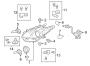 Diagram FRONT LAMPS. HEADLAMP COMPONENTS. for your 1976 TOYOTA