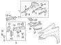 Diagram FENDER. STRUCTURAL COMPONENTS & RAILS. for your 2014 TOYOTA TUNDRA