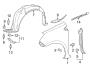 Diagram EXTERIOR TRIM. FENDER & COMPONENTS. for your 2021 TOYOTA COROLLA SE Nightshade Sedan
