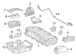 Diagram Battery. for your 2018 TOYOTA Prius Prime Plus Hatchback