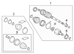 Diagram FRONT SUSPENSION. DRIVE AXLES. for your TOYOTA PRIUS