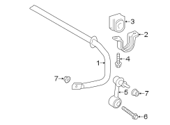 Diagram REAR SUSPENSION. STABILIZER BAR & COMPONENTS. for your 2000 TOYOTA AVALON