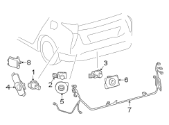 Diagram REAR BUMPER. ELECTRICAL COMPONENTS. for your 2011 TOYOTA PRIUS