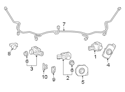 Diagram FRONT BUMPER & GRILLE. ELECTRICAL COMPONENTS. for your TOYOTA PRIUS