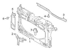 Diagram RADIATOR SUPPORT. for your 2018 TOYOTA Yaris iA