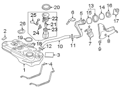 Diagram FUEL SYSTEM COMPONENTS. for your 2017 TOYOTA Yaris iA