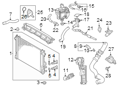 Image of Radiator Support Baffle (Upper, Lower) image for your 1996 Toyota Camry   