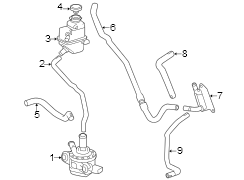 Image of Hose. Coolant. HV WATER PUMP. Drive Motor Inverter Line. Engine. Inlet. S. Cooling line that. image for your 2017 Toyota Tacoma   