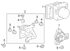 Image of ABS Modulator Bracket image for your 1997 Toyota Tacoma   