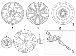 Image of Wheel image for your 2021 Toyota Camry 2.5L A/T AWD XSE Sedan 