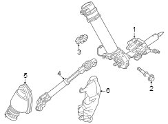 Steering column assembly. Diagram