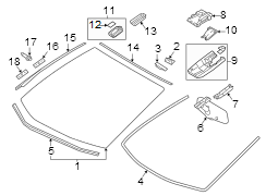 Image of Interior Rear View Mirror Cover Access Cover image for your 2022 Toyota C-HR   