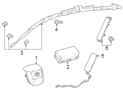 Image of Steering Wheel Air Bag image for your 2022 Toyota Sequoia   