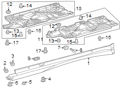 Image of Rocker Panel Guard image for your 2007 Toyota Sienna   