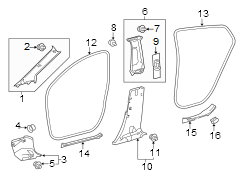 Image of Door Sill Plate (Rear) image for your 1995 Toyota Avalon   