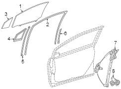 Image of Window Channel (Front, Rear, Lower) image for your 2006 Toyota Tacoma   