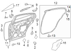 Image of Door Seal (Rear, Lower) image for your 2012 Toyota Tacoma  Base Standard Cab Pickup Fleetside 