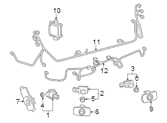 Image of Parking Aid System Wiring Harness image for your 2021 Toyota Avalon 2.5L A/T FWD LIMITED SEDAN 