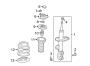 Diagram STRUTS & COMPONENTS. for your 2011 TOYOTA COROLLA Base Sedan 1.8L M/T