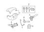 Diagram SHROUD, SWITCHES & LEVERS. for your 2010 TOYOTA MATRIX