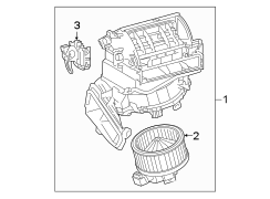 Diagram AIR CONDITIONER & HEATER. BLOWER MOTOR & FAN. for your 2020 TOYOTA 4RUNNER TRD Off-Road Premium