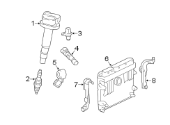 Diagram IGNITION SYSTEM. for your 2019 TOYOTA PRIUS