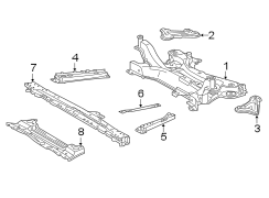 Diagram FRONT SUSPENSION. SUSPENSION MOUNTING. for your 1980 TOYOTA