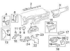 INSTRUMENT PANEL COMPONENTS. Diagram