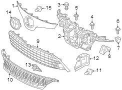 Image of Grille (Lower) image for your 2019 Toyota Prius Prime   