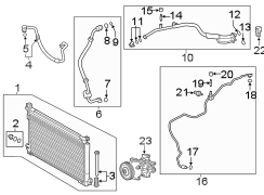 Image of A/C Refrigerant Discharge Hose image for your 1990 Toyota Camry   