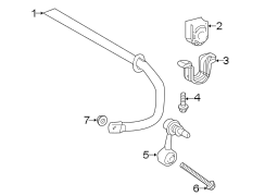 Diagram REAR SUSPENSION. STABILIZER BAR & COMPONENTS. for your 2015 TOYOTA AVALON