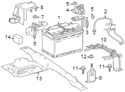 Image of Battery Terminal Cover image for your 2013 Toyota Corolla  L Sedan 