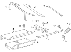 Diagram Pillars. Rocker & floor. Interior trim. for your 2005 TOYOTA PRIUS