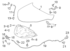 HOOD & COMPONENTS. Diagram