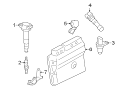 Diagram IGNITION SYSTEM. for your 2019 TOYOTA PRIUS