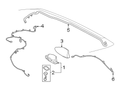 Image of Radio Antenna Assembly image for your 2008 Toyota Camry  Hybrid Sedan 