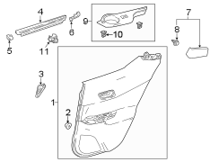 REAR DOOR. INTERIOR TRIM. Diagram